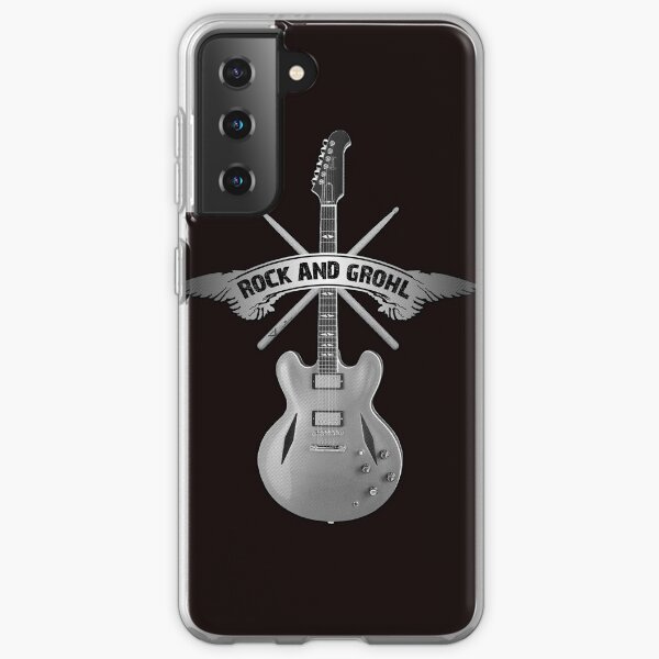 ROCK and GROHL Awesome Drumstick & Guitar ORIGINAL Design! Samsung Galaxy Soft Case