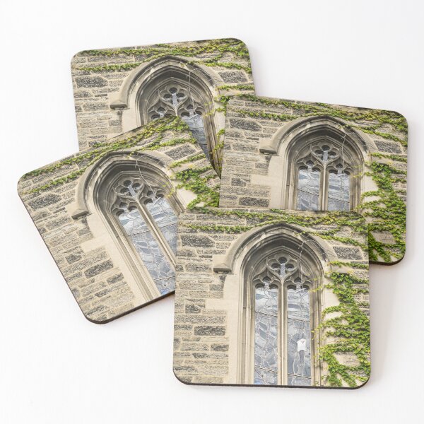 Item preview, Of Windows and Leaves - Stained Glass Mullions and Leafy Hedera Ivy designed and sold by Georgia Mizuleva.