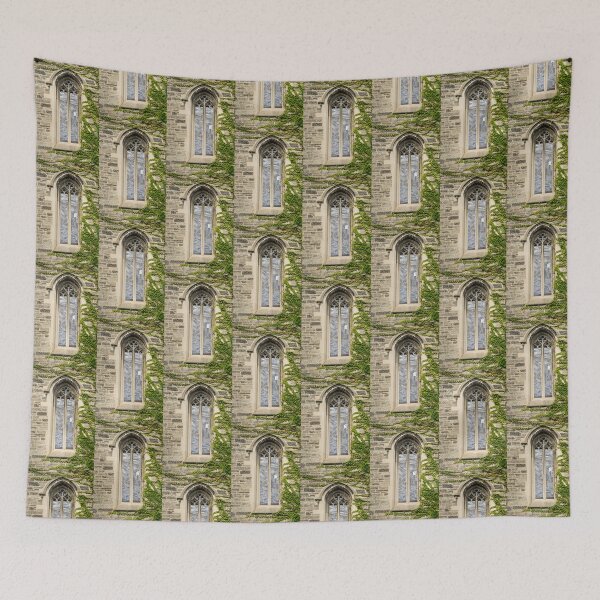 Item preview, Of Windows and Leaves - Stained Glass Mullions and Leafy Hedera Ivy designed and sold by Georgia Mizuleva.