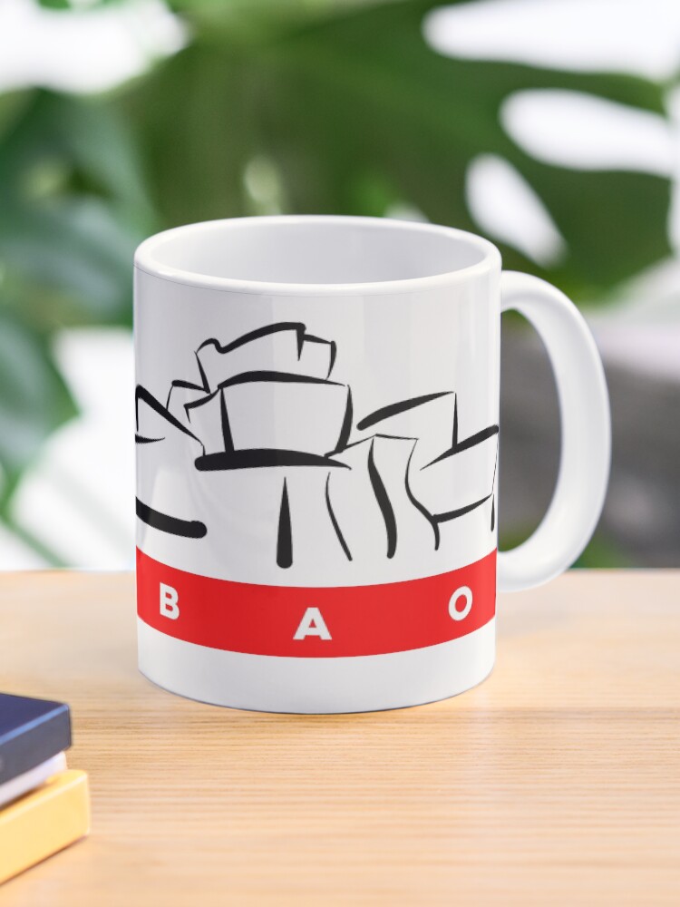 Imagen 1 de 6, Taza de café con la obra Bilbao | Museo Guggenheim | Pais Vasco, diseñada y vendida por CovoStudio.