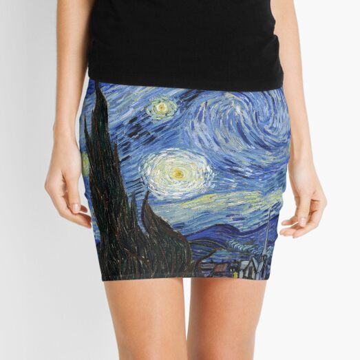 Starry Night, Van Gogh Mini Skirt