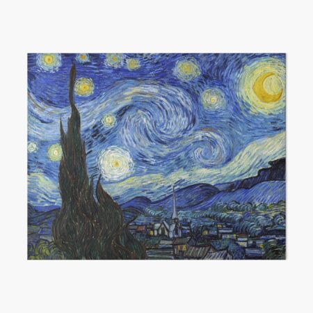 Starry Night, Van Gogh Art Board Print