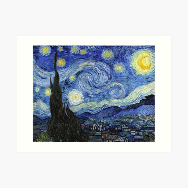 Starry Night, Van Gogh Art Print