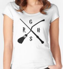 Broom & amp; amp; amp; amp; amp; amp; amp; amp; amp; amp; amp; amp; amp; Zauberstab Tailliertes Rundhals-Shirt