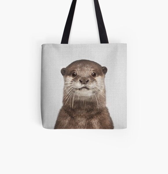 Otter - Colorful All Over Print Tote Bag