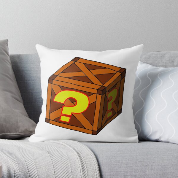 Mysterious Crate Throw Pillow