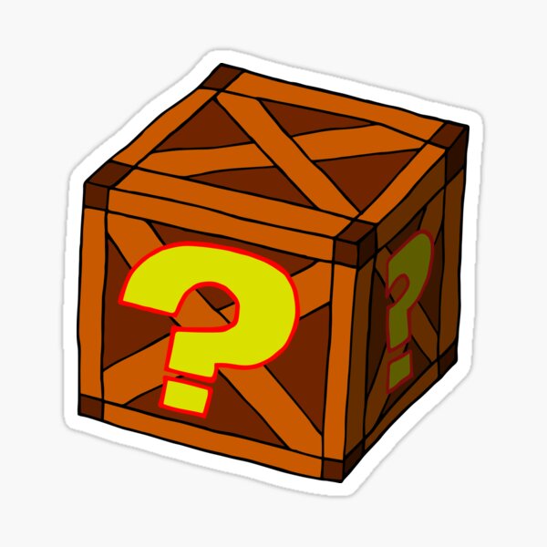 Caja misteriosa Pegatina