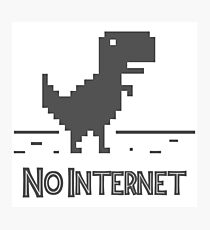 Jurassic Park Parody - No Internet Photographic Print