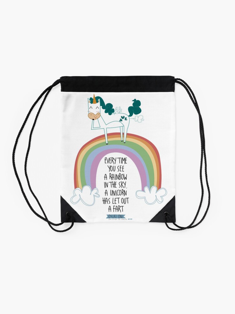 Vista alternativa de Mochila saco Unicorn fart