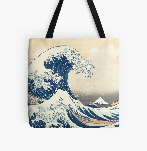 The Great Wave of Kanagawa of Hokusai All Over Print Tote Bag
