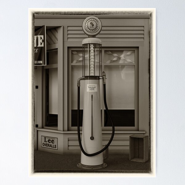 DIGITAL Download, Vintage Gas Service Station, Old Gas Pumps, Color Photo,  Colorized Photo, Amoco Gas, American Gas, Old Advertisements 