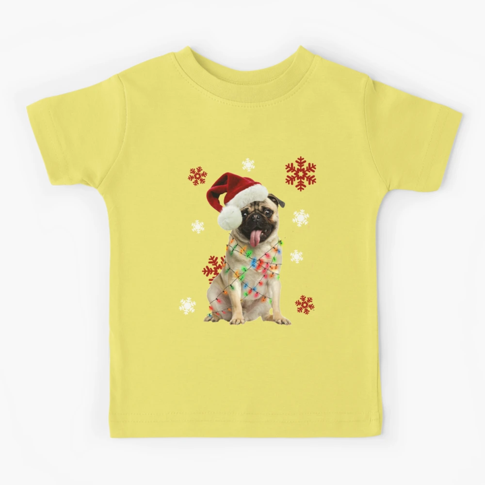 Merry Christmas Pug Santa Mistletoe Leggings, Zazzle