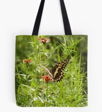 Butterfly and Grasshopper Tote Bag