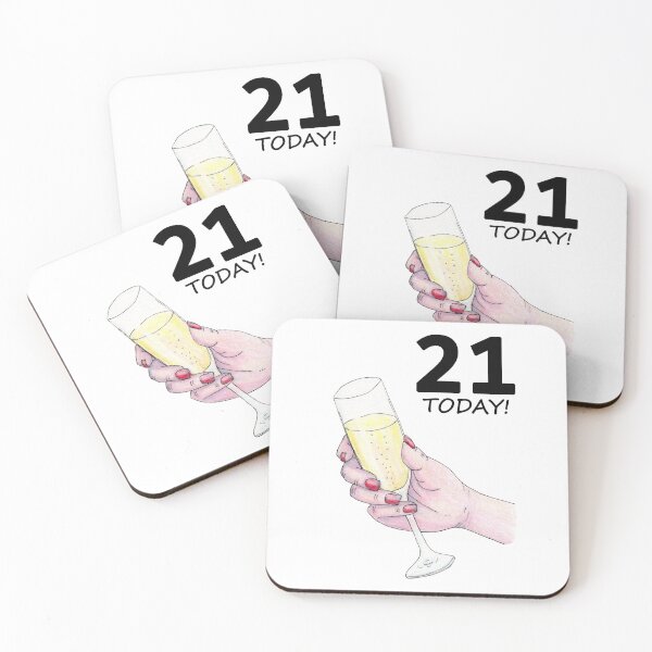 Item preview, 21 Today Birthday Toast designed and sold by Kathryn Price.