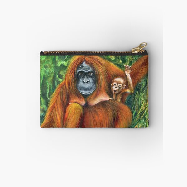 Artikelvorschau, Mutter und Baby Orang-Utan Kunst entworfen und verkauft von Felicia Wong.