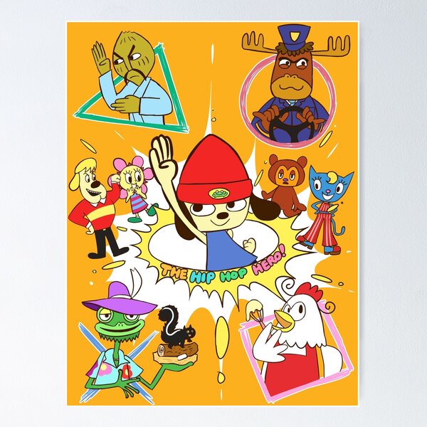 Parappa The Rapper Anime Poster Tapestry for Sale by Assassinhedgie