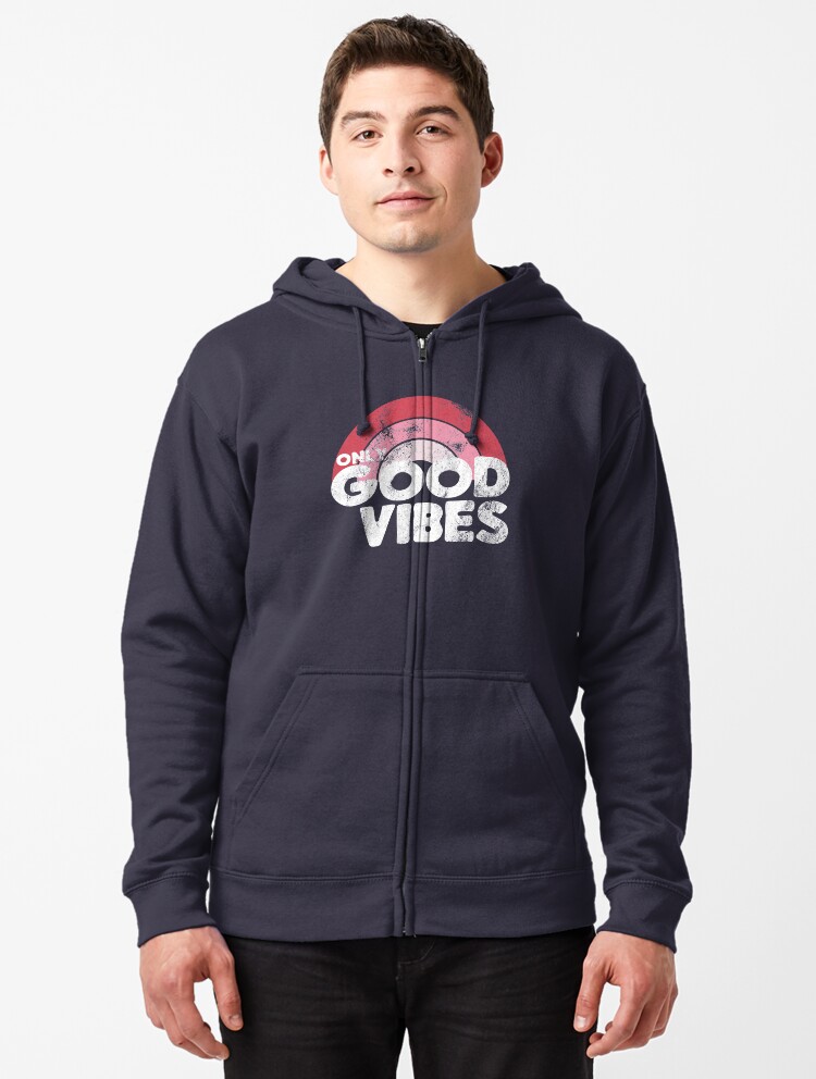 good vibes rainbow sweatshirt