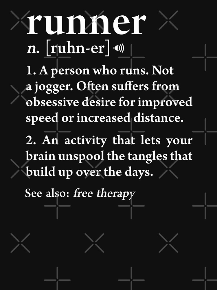 "Runner Definition Funning Running Athlete Workout Gift" Tshirt by