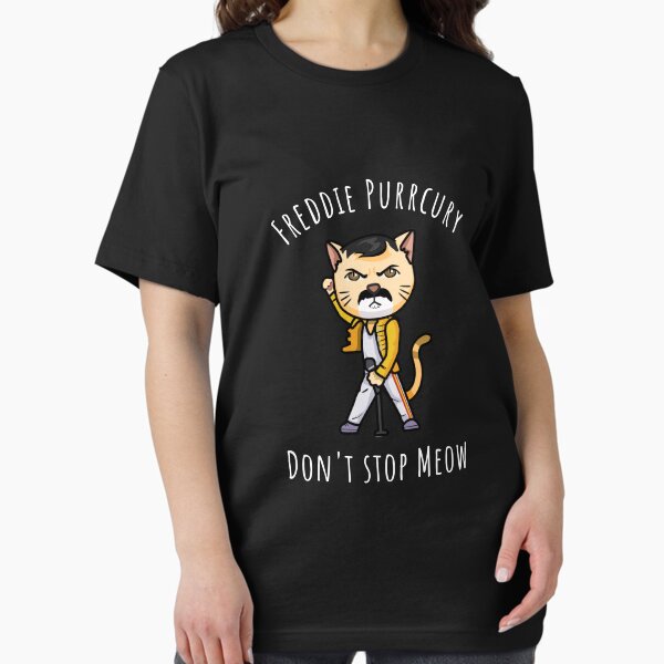 Item preview, Don't Stop Meow Freddie purrcury Cat designed and sold by Teezion.
