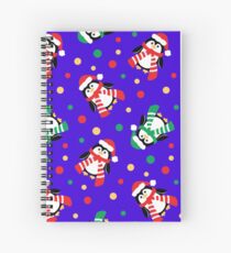 Cute Christmas Penguins Spiral Notebook