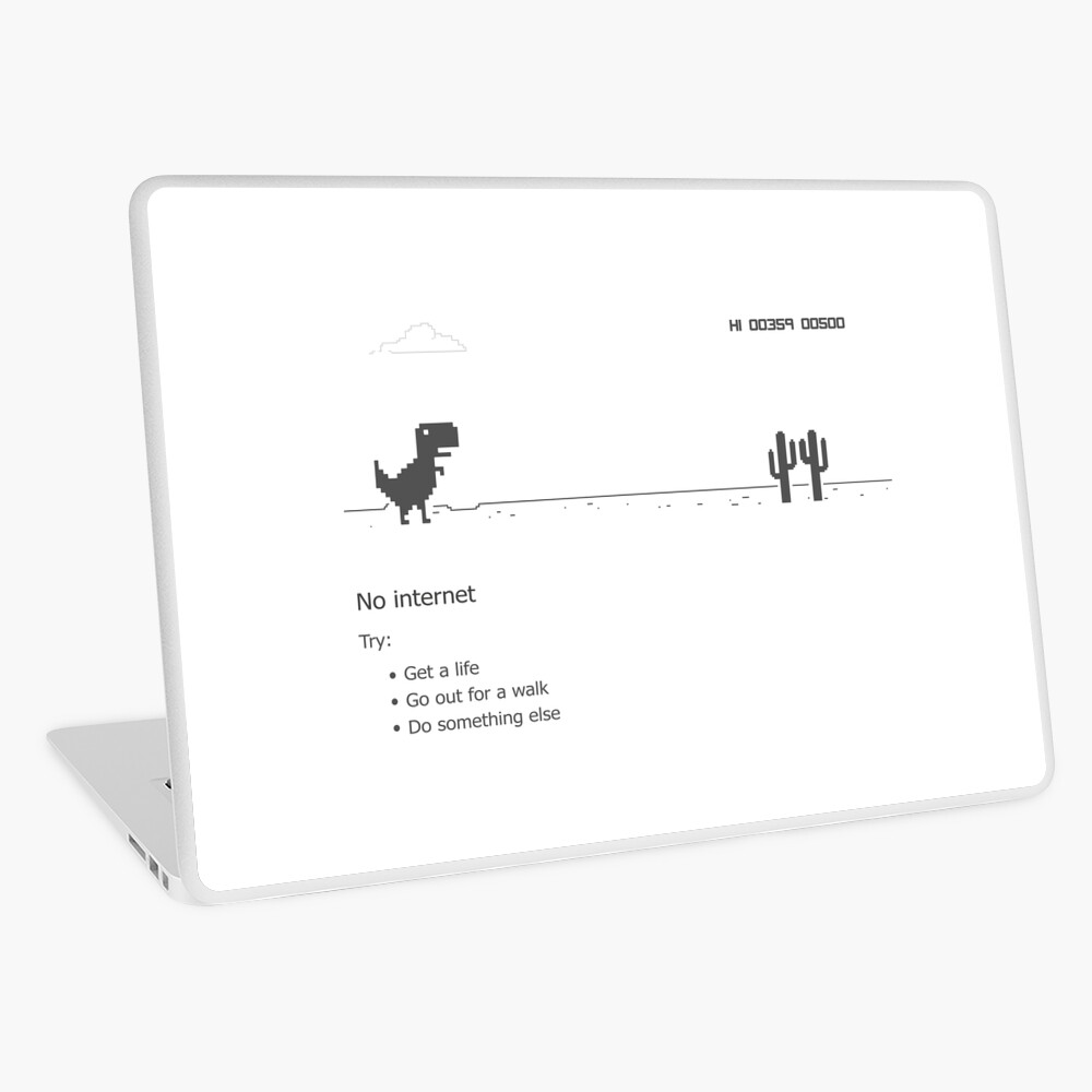Error dino - no internet connection Laptop Skin