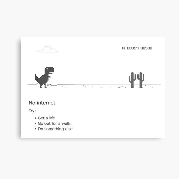 Google Dino Game Metal Prints for Sale