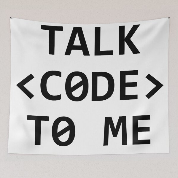 Item preview, TALK CODE TO ME designed and sold by MadEDesigns.