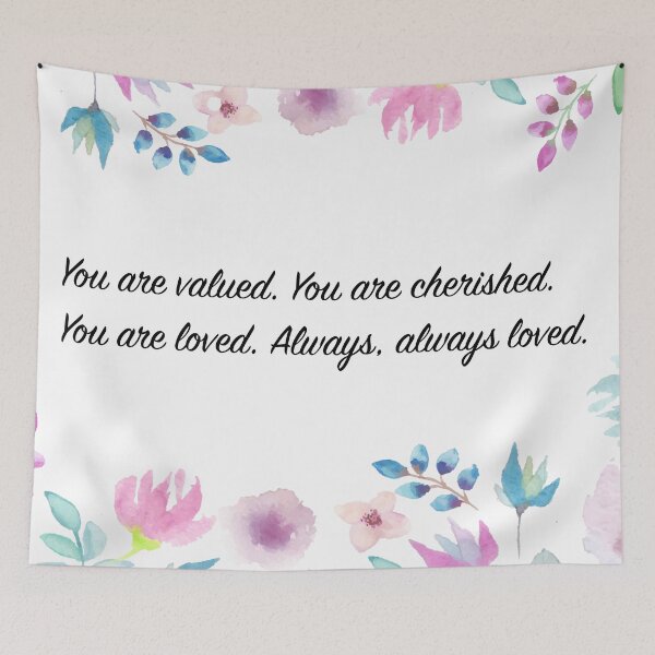 Item preview, Valued Cherished Loved Watercolor designed and sold by Skylyr VanDerveer.