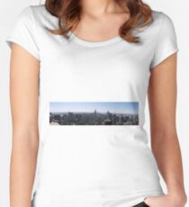 Manhattan Island. Women's Fitted Scoop T-Shirt