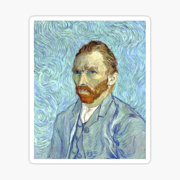 Vista previa del artículo con la obra «Autorretrato de Vincent van Gogh», diseñado y vendido por fourretout.