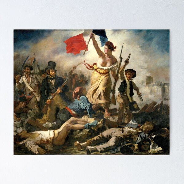 Aperçu de l'œuvre La Liberté guidant le peuple d'Eugène Delacroix créée et vendue par fourretout.