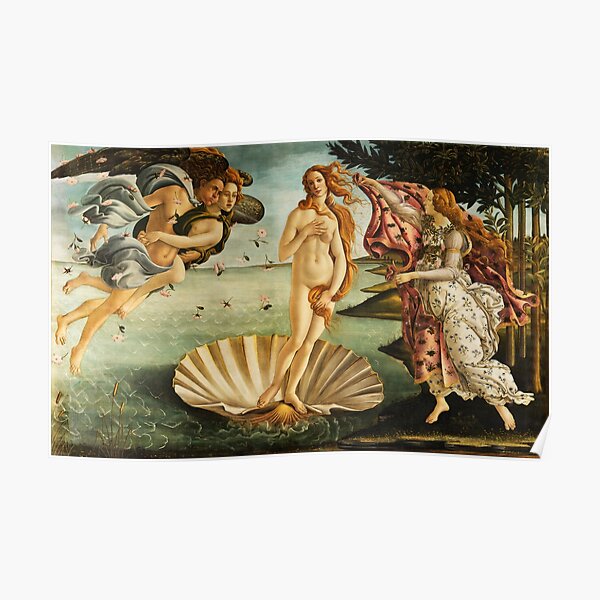 The Birth of Venus by Botticelli Poster