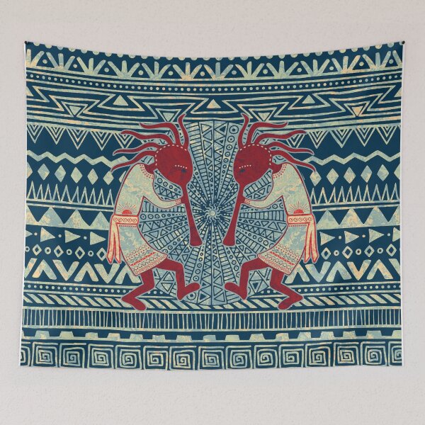Item preview, Native American Kokopelli - Ethno Border Pattern 2 designed and sold by EDDArt.