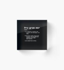 Programmer Acrylic Block