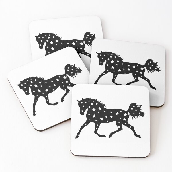 Item preview, Horse silhouette with stars designed and sold by Fran Fryberg.
