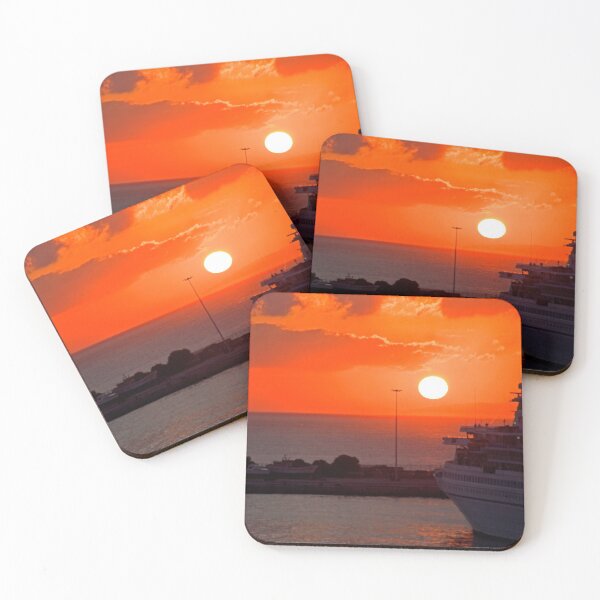 Item preview, Sunrise over Heraklion Harbour designed and sold by tomg.