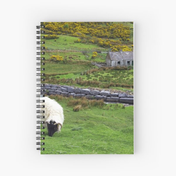 Stone Cottage Gorse and Sheep Spiral Notebook