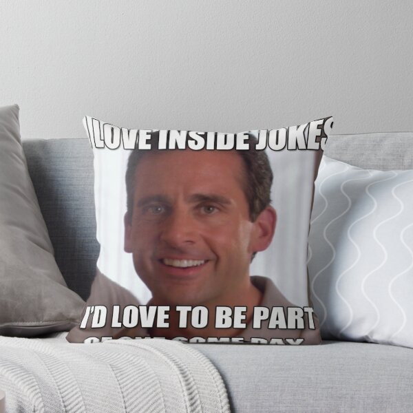 Item preview, Michael Scott: I Love Inside Jokes (meme) designed and sold by Lezzo1.