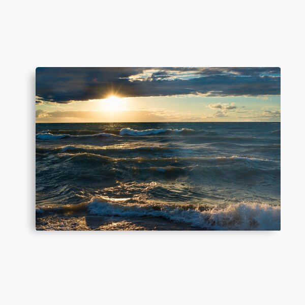Lake Huron Storm Metal Print