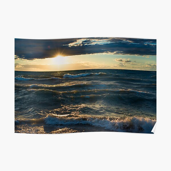 Lake Huron Storm Poster