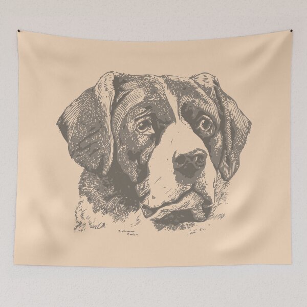 Item preview, Dog's Face Pencil Sketch designed and sold by robspencer.