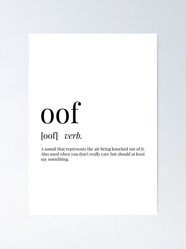 OOF  The Definition of OOF