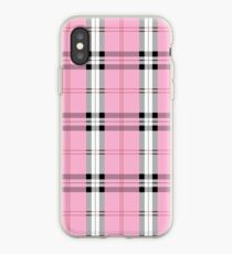rosa kariertes iPhone-Hülle & Cover