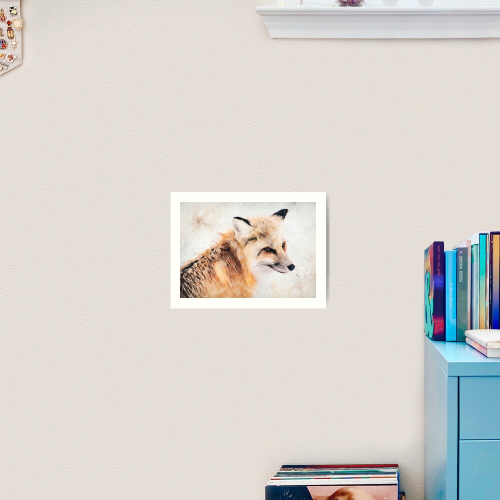 Painted Fox Art Print