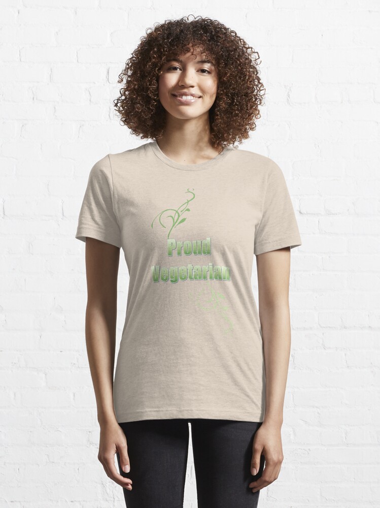 Alternate view of Proud Vegetarian Essential T-Shirt