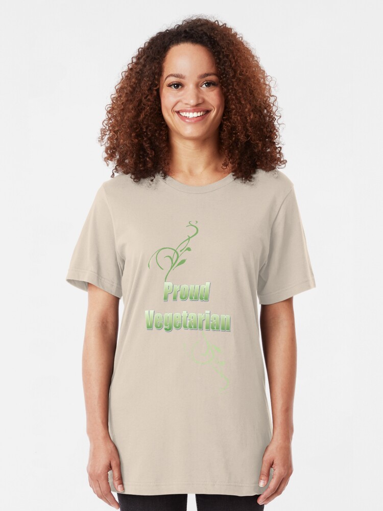 Alternate view of Proud Vegetarian Slim Fit T-Shirt