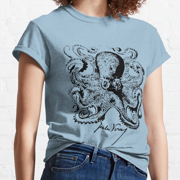 Jules Verne Signature - Sea Monster Octopus 1 Classic T-Shirt