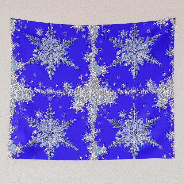Item preview,  MULTI PANELS ROYAL BLUE WINTER SNOWFLAKES  designed and sold by sharlesart.