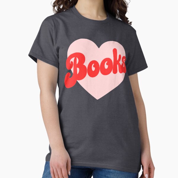 Aperçu de l'œuvre Impression drôle avec un cœur, j'adore les livres créée et vendue par kapotka.