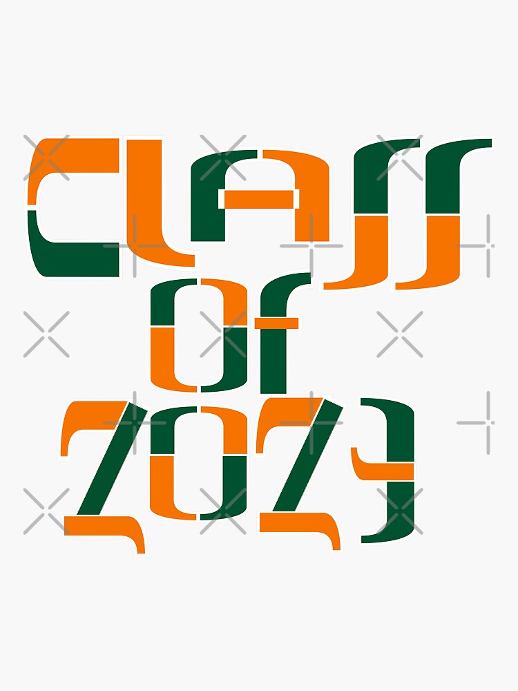 &Quot;Umiami Class Of 2023&Quot; Sticker By Drewsandler | Redbubble